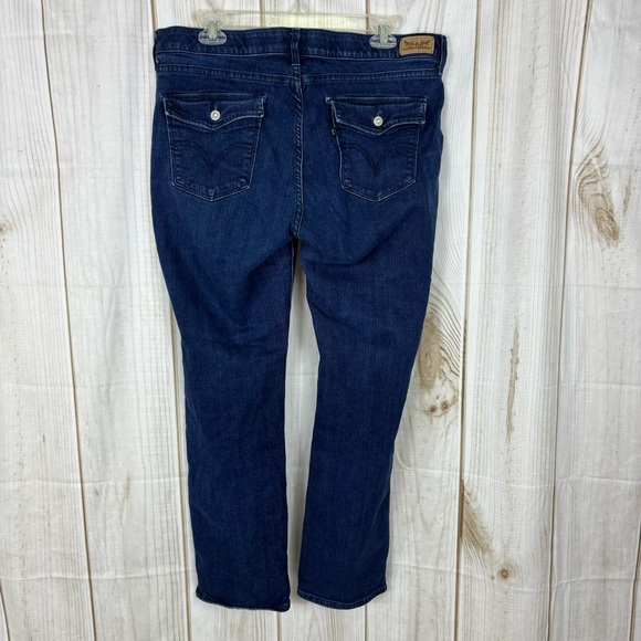 Levi’s 525 Jeans Perfect Waist Comfort Straight Leg Denim Pants Blue Size 16 - Picture 2 of 16
